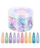 Pinsheng 60 Mini Colorful Hair Clips for Kids - Snap Metal Accessories for Girls & Toddlers (10 Colors) - Buy Online on GoSupps.com