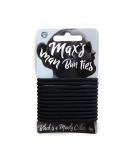 No Damage Soft Hair Elastics - Metal-Free, 12 Pack 4mm Strong Man Bun Ties - Supports 7-8 Pounds of Hair - Buy Online on GoSupps.com
