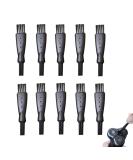 Antetics 10-Piece Electric Double-Sided Shaving Brush Cleaning Set - Nylon Bristle & PP Handle for Men | International Shipping Available - Buy Online on GoSupps.com