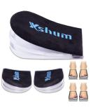 Xshum Adjustable Supination & Overpronation Insoles - Medial & Lateral Heel Cups for Foot Alignment, Knee Pain, Bow Legs, Osteoarthritis - Large Black - Buy Online on GoSupps.com