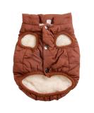 Buy Joydaog 2-Layer Fleece Lined Dog Jacket - Warm Windproof Extra Soft - Large Brown - Perfect for Winter & Cold Weather | International Shipping Available - Buy Online on GoSupps.com
