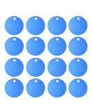 Milists 16-Piece Aluminum Alloy Blank Tags for Pets - Round Deep Blue 3.5cm DIY Accessories for Traction Ropes - Buy Online on GoSupps.com