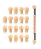 KAAGEE 19Pcs Nail Sponges for Ombre & French Manicure - Double-Head Nail Pen Brush Set with Replacement Sponge Heads (Orange) - Buy Online on GoSupps.com