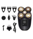 Multifunctional Electric Head Shaver for Bald Men | 5 in 1 Waterproof Grooming Kit - 4D Floating Razor & Clipper - Buy Online on GoSupps.com