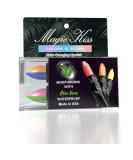 Magic Kiss Color Changing Matte Lipstick Set | Long Lasting & Nutritious with Aloe Vera | pH Lip Balm | Beauty Cosmetics Makeup | MADE IN USA | (2 Pack - Split A Green/Pink & Blue/Orange) - Buy Online on GoSupps.com