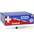 3ml Syringe with Needle - 23G  1" Needle 50-Pack - Buy Online on GoSupps.com
