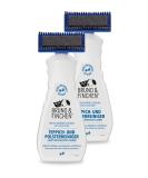 Bruno & Finchen Upholstery & Carpet Cleaner 2x650ml - Remove Animal Spots & Odors - Ideal for Sofas Dog Baskets & Carpets - Powerful Cleaning Agent - Buy Online on GoSupps.com