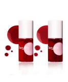 ZHISHUDL Lip Tint Stain Set - Long-Lasting, Waterproof, 2 Colors - Moisturizing Liquid Lipstick & Cheek Stain - Non-Stick Cup Formula - Tinta Para Labios - 0102 - Buy Online on GoSupps.com