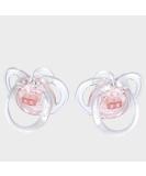 Tommee Tippee Closer to Nature Pure Pacifier 0-3 Months - Pink | Soft Safe & BPA-Free Soothing Nipple - Buy Online on GoSupps.com