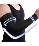 Lymphedema Compression Arm Sleeve 20-30 mmHg Full Arm Support - Medical Brace for Recovery & Pain Relief - Silicone Band - Men/Women - Medium Black - Buy Online on GoSupps.com