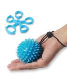 Hand Grip Strengthener - 5lb Finger Exerciser Power Training Ball in Deep Blue for Stronger Grip & Hand Fitness - Buy Online on GoSupps.com