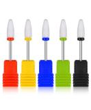 Sospiro 5-Piece Ceramic Nail Drill Set | Electric Nail Miller Bits for Manicure & Pedicure | Professional Acrylic Nail File Attachments for Home Use - Buy Online on GoSupps.com