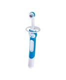 MAM Training Toothbrush for Babies | Baby's Brush with Safety Shield & Brushy The Bear Character | Interactive App | Boys 5+ Months | Blue - Buy Online on GoSupps.com