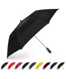 EEZ-Y Golf Umbrella 58 Inch - Strong Windproof Double Canopy - Compact & Travel-Friendly - Black - Buy Online on GoSupps.com