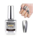 Buy Gunmetal Glint Metallic Gel Nail Polish - 7ml Mirror Chrome Long-Lasting Shine Soak Off UV/LED Nail Art - Buy Online on GoSupps.com