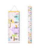 MHJY Kids Growth Chart - Wooden Ruler Height Measure Wall Chart 7.9'' x 79'' Canvas Hanging Decor for Baby Girls Boys - Nursery & Toddler Bedroom Decoration with Happy Elephant Design - Buy Online on GoSupps.com