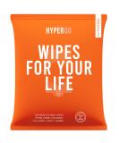HyperGo Full-Body Rinse-Free Hypoallergenic Biodegradable Bathing Wipes All Natural  Refreshing Anytime Anywhere  Post Workout  Camping  Travel  Daily Life  12x12 X-Large 20-count  Unscented 1 Pack UnscentedÂ  20 Count ( - Buy Online on GoSupps.com