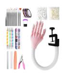 Professional Flexible Nail Practice Hand Kit for Acrylic Nails - Ideal for Nail Technicians and Nail School Use - Buy Online on GoSupps.com