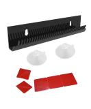 Slinsmei Black Hair Extensions Holder - Secures Extra Wide Wefts | 11.6 Inch Professional Styling Tool for Beaded & Hand Tied Wefts | Pack of 1 - Buy Online on GoSupps.com