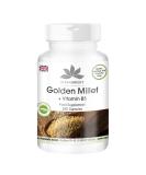 Golden Millet + Vitamin B5 Capsules - High-Dose Vegan Supplement - 250 Count | Warnke Vitalstoffe - Buy Online on GoSupps.com