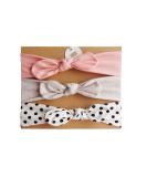 COUXILY 3 Piece Baby Girl Headband Set | Boutique Quality Elastic Cotton Hairbands with Bow | Perfect for 6-48 Months - Buy Online on GoSupps.com