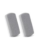 Buy Cuhza Double-Sided Pumice Stones - Effective Foot Care for Hard Skin | 2 Pack Pedicure Stones for Smoothing & Peeling - White Gray - Buy Online on GoSupps.com