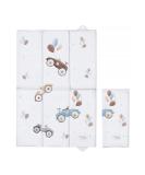 Foldable Baby Changing Mat - Retro Cars Design | Waterproof & Portable Nappy Changer - Buy Online on GoSupps.com