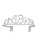 Frcolor 18th Birthday Crown Headband for Women | Crystal Silver Tiara with Combs | Perfect Gift for 18th Birthday Celebrations - Buy Online on GoSupps.com