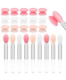 30 Pcs Silicone Lip Brush Set with Cover - Reusable Lipstick Applicator Brushes for Makeup - 3 Colors - Buy Online on GoSupps.com