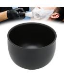 AMONIDA Black Stainless Steel Shaving Bowl - Curved Design with Anti-Slip Bottom for Men's Facial Shaving - Buy Online on GoSupps.com