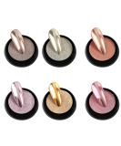 Buy Metallic Nail Powder Set - 6 Colors Chrome Nail Art Pigment for Stunning Shine & Mirror Effect - Buy Online on GoSupps.com