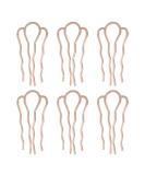 Lurrose 6pcs Metal Hair Combs Pins - 4 Teeth Side Combs for DIY Updo Accessories | Golden Hairpins for Women & Girls - International Shipping Available - Buy Online on GoSupps.com