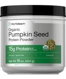 Organic Pumpkin Seed Protein Powder 16 oz | Vegetarian, Gluten Free, Non-GMO | Keto & Paleo Supplement | 15g Protein | Horbaach - Buy Online on GoSupps.com