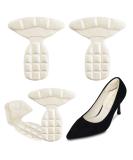 SQHT Heel Grips for Women's Shoes - Cushioned Heel Pads to Prevent Slip & Blisters - Beige - 2 Pairs - Buy Online on GoSupps.com