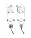 Balacoo 2 Pcs 180ml Guinea Pig Water Bottle No Drip Plastic Automatic Rabbit Water Feeder Hanging Fountains Pet Drinking Bottle with Hooks Springs for Amall Animals Transparent - Buy Online on GoSupps.com
