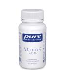 Pure Encapsulations Vitamin K with D3 | Bone and Arterial Health Support | 60 Capsules - Buy Online on GoSupps.com