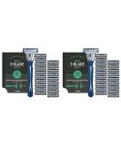 Buy Amazon Male Razor 3 Blades - 20 Pieces (2 Pack) with Replacement Blades for a Smooth Shave - International Shipping Available - Buy Online on GoSupps.com