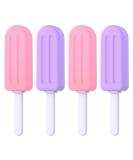 Chewies for Invisalign Aligner, 4 PCS Popsicle Silicone Chewies with Grip Handles, for Invisible or Metal Braces Aligner Munchies, 2 Grape Flavor and 2 Peach Flavor 2 Purple + 2 Pink - Buy Online on GoSupps.com
