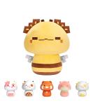 Mewaii 14'' Soft Digital Bee Mushroom Pillow Stuffed Animal Plush - Cuddly Yellow Bee Toy for Kids | 14 Inch Squishy Plushie - Buy Online on GoSupps.com
