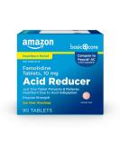 Amazon Basic Care Original Strength Famotidine Tablets, 10 mg, Acid Reducer for Heartburn Relief, 90 Count - Buy Online on GoSupps.com