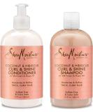 Shea Moisture Coconut & Hibiscus Curl & Shine Shampoo and Conditioner Set - 13 Fl Oz Each - Buy Online on GoSupps.com