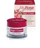 Bulgaria Anti-Wrinkle Night Cream with Hyaluronic Acid & Rosa Damascena - Paraben Free 50ml | Lavena My Rose - Buy Online on GoSupps.com