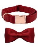 Buy Lionet Paw's Comfortable Silk Christmas Dog Collar with Removable Fly for Large Dogs - 40-60cm Neck - Red (1 Pack) - Buy Online on GoSupps.com