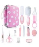 Lictin baby care set 12 Party baby care set newborn baby care set with thermometer baby nail scissors baby brush baby comb finger toothbrush baby care set newborn (pink) - Buy Online on GoSupps.com