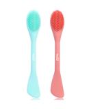 Shop MSQ 2-in-1 Silicone Face Mask & Makeup Removal Brush - Blue & Orange | Perfect for Cleansing & Spa-Like Skin Care - International Shipping Available - Buy Online on GoSupps.com