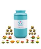 TETWIN Blooming Tea 12 Varieties Gift Canister - Hand-Tied Flowering Tea with White Tea Leaves and Edible Flowers (12 Count) - Buy Online on GoSupps.com