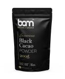 BAM Luxurious Cocoa Powder - 100% Intense Black Cocoa for Baking & Desserts (200g) - Premium Quality International Shipping - Buy Online on GoSupps.com