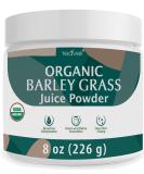 Organic Utah Grown Barley Grass Juice Powder - Raw Extract for Detox - 8 oz EverRaw Standard BioActive Dehydration - Buy Online on GoSupps.com