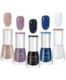 TBeautfave Nude Nail Polish Set Nail Varnish Sets Quick Dry & Long Lasting Black White Nail Polish Water Based Natural Nail Polish Sets for DIY Nail Art No Need Cure 5PCS-SWEETCOOL - Buy Online on GoSupps.com