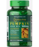 Pumpkin Seed Oil 100 Count - Supports Prostate & Urinary Health - White - Buy Online on GoSupps.com